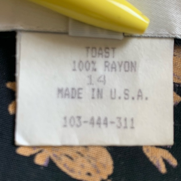 Hugo Buscati SZ 14 Vintage Brown/Black Floral MIDI Dress - Picture 13 of 14